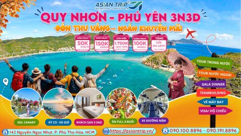 tour quy nhon phu yen gia re